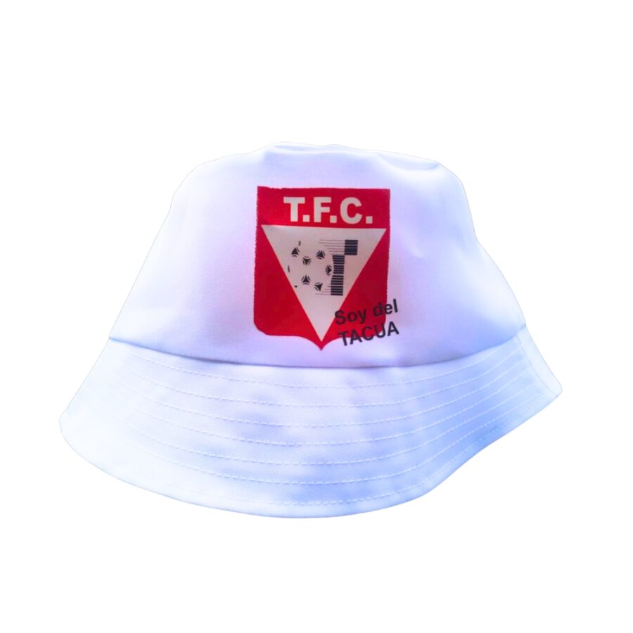 Gorro tipo playero blanco (bucket hat)