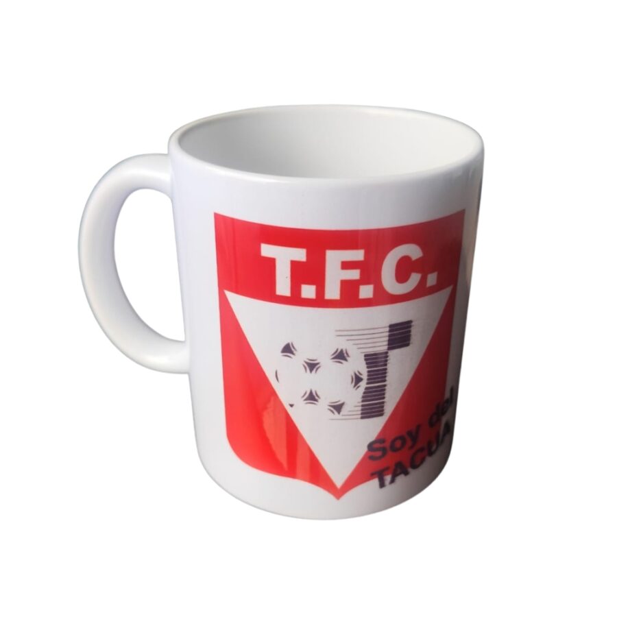 Taza blanca con logo